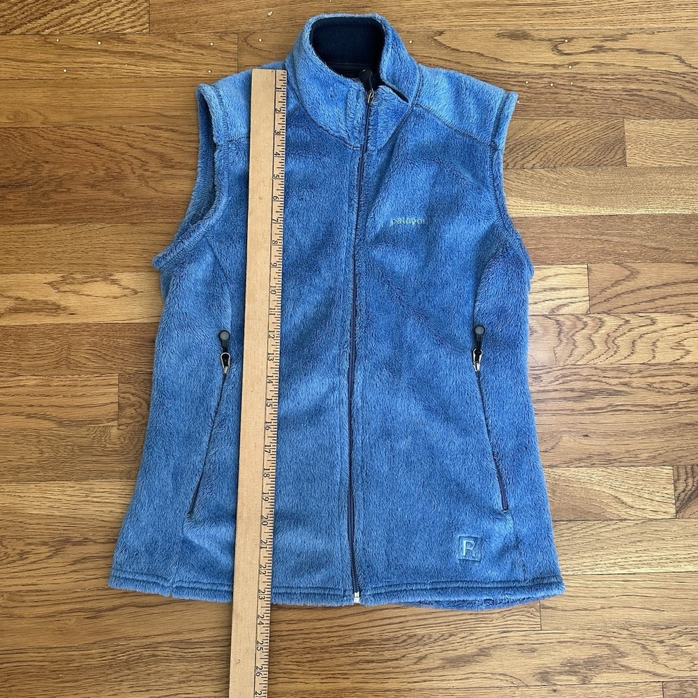 Patagonia Regulator Fleece Vest Womens M Blue Polartec Full Zip Outdoor Hiking - Picture 7 of 11
